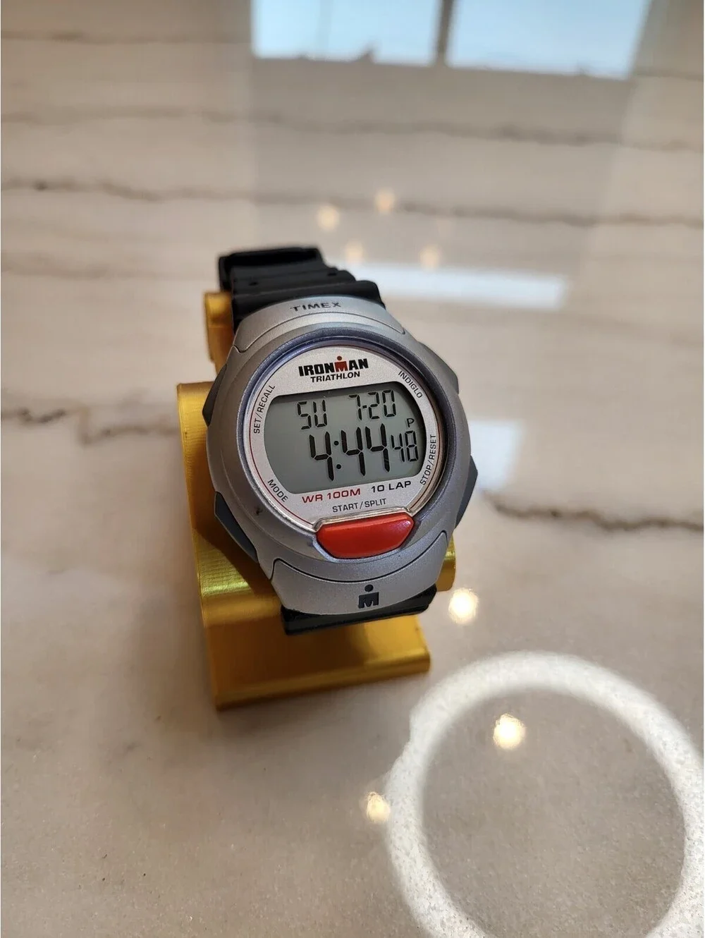 TIMEX Ironman Triathlon Watch Black Strap Indiglo Working Clean 40mm EUC